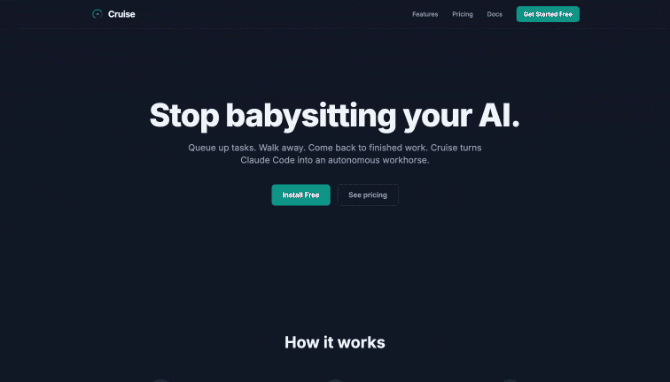 Cruise Marketing Site demo